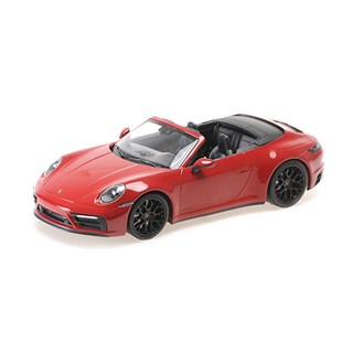 Minichamps Porsche 911 Carrera 4 GTS Cabriolet 2020 - Red 1:18 model car