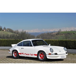 Minichamps Porsche 911 Carrera RS 1972 - White w. Red Markings 1:18 model car