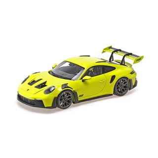 Minichamps Porsche 911 (992) GT3 RS 2023 - Acid Green w. Black Wheels 1:18 model car