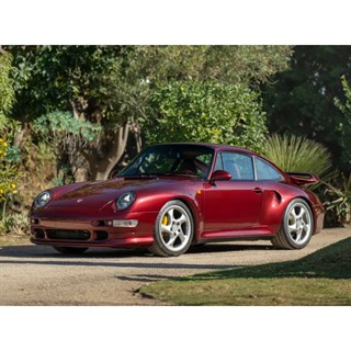 Minichamps Porsche 911 (993) Turbo S 1997 - Dark Red Metallic 1:18 model car