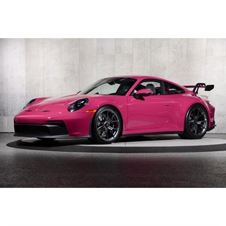 Minichamps Porsche 911 (992) GT3 RS 2023 - Sternrubin Pink w. Gold Wheels 1:18 model car
