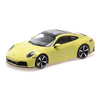 Minichamps Porsche 911 (992.2) Carrera Coupe 2024 - Yellow Metallic 1:18 model car