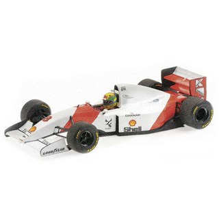 Minichamps McLaren MP4/8 'Dirty Version' - 1st 1993 Brazilian Grand Prix - #8 A. Senna 1:18 model car