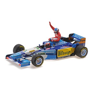Minichamps Benetton B195 w. Alesi Figure - 1995 Canadian Grand Prix - #1 M. Schumacher 1:18 model car