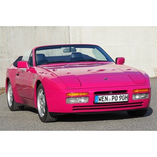Maxichamps Porsche 944 Cabriolet 1991 - Sternrubin Pink 1:43 model car