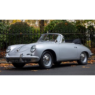 Maxichamps Porsche 356 B Cabriolet 1960 - Silver 1:43 model car