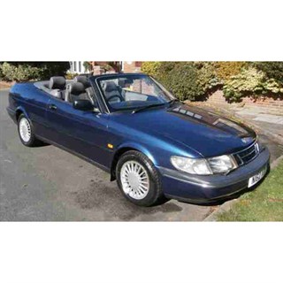 Maxichamps Saab 900 Cabriolet 1995 - Blue Metallic 1:43 model car