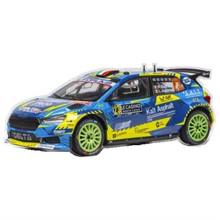 IXO Skoda Fabia Rally2 - 2026 Monte Carlo Rally - #23 Roberto Dapra 1:43 model car