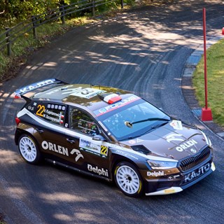 IXO Skoda Fabia RS Rally2 - 2024 Rally Japan - #22 Kajetan Kajetanowicz 1:43 model car