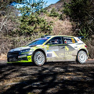 IXO Skoda Fabia RS Rally2 - 2025 Monte Carlo Rally - #21 Nikolay Gryazin 1:43 model car