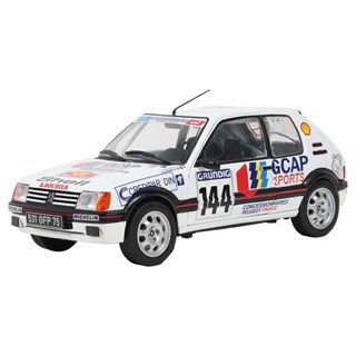 Solido Peugeot 205 GTI - 1987 Rally Du Var - #144 Francois Delecour 1:18 model car