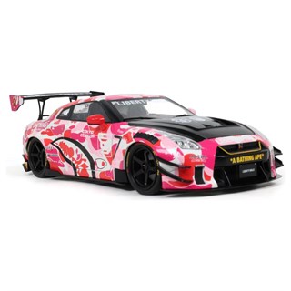 Solido Nissan GT-R (R35) w. Liberty Walk Bodykit 2025 - Pink Camouflage 1:18 model car