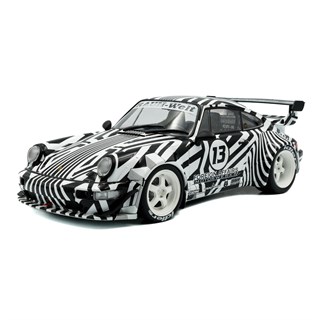 Solido Porsche 911 RWB w. Bodykit 2022 - 'The Zebra' Camouflage Livery 1:18 model car