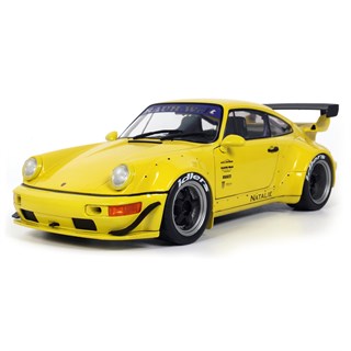 Solido Porsche 911 RWB w. Bodykit 2023 - Yellow 1:18 model car