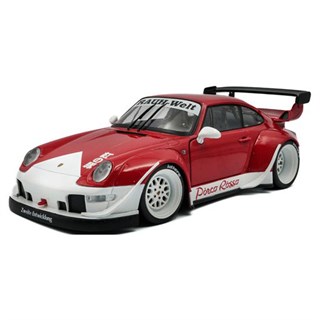 Solido Porsche 911 RWB w. Bodykit 2020 - Rosso Red 1:18 model car