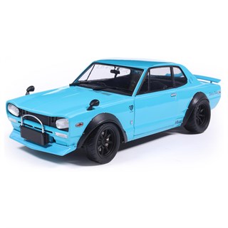 Solido Nissan Skyline 2000 GT-R (KPGC10) w. Liberty Walk Bodykit 1970 - Blue 1:18 model car