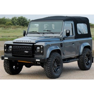 Solido Land Rover Defender 90 w. Rear Cover 2016 - Matt Silver 1:18 model car