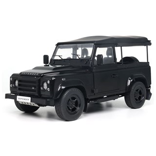 Solido Land Rover Defender 90 w. Rear Cover 2016 - Black 1:18 model car
