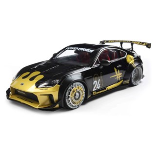 Solido Toyota GR86 w. Liberty Walk Bodykit 2024 - Black/Gold 1:18 model car
