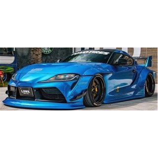 Solido Toyota GR Supra w. Liberty Walk Bodykit 2025 - Blue Metallic 1:18 model car