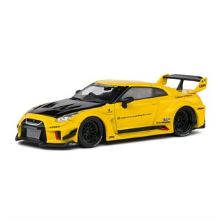 Solido Nissan GT-R R35 LBWK Silhouette 2019 - Yellow 1:43 model car