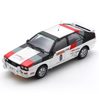 Spark Audi Quattro - 1980 Algarve Rally - #0 Hannu Mikkola 1:18 model car