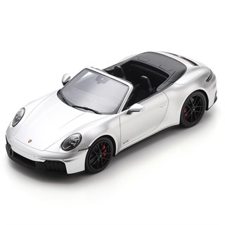 Spark Porsche 911 (992.2) Carrera 4 GTS Cabriolet - Ice Grey Metallic 1:18 model car