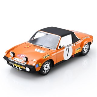 Spark Porsche 914/6 - 1971 Monte Carlo Rally - #7 Bjorn Waldegaard 1:18 model car