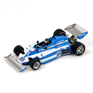 Spark Ligier JS7 - 1st 1977 Swedish Grand Prix - #26 J. Laffite 1:18 model car