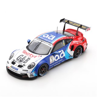 Spark Porsche 911 GT3 Cup - 1st 2022 Porsche Carrera Cup Scandinavia - #1 L. Sundahl 1:43 model car