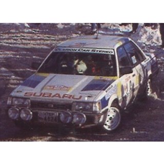 Spark Subaru RX Turbo - 1987 Monte Carlo Rally - #16 P. Eklund 1:43 model car