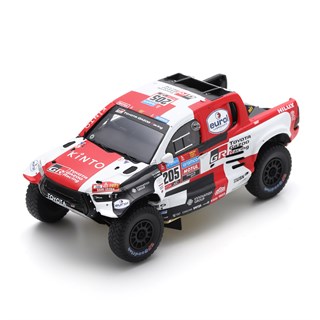 Spark Toyota Hilux - 2023 Dakar Rally - #205 G. De Villiers 1:43 model car