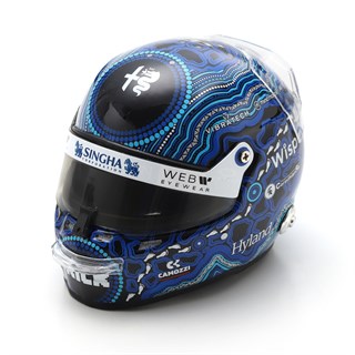 Spark Valtteri Bottas Alfa Romeo Helmet - 2023 Australian Grand Prix 1:5