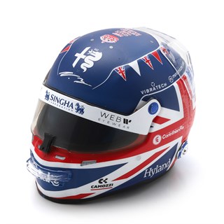 Spark Valtteri Bottas Alfa Romeo Helmet - 2023 British Grand Prix 1:5