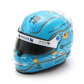 Spark Valtteri Bottas Alfa Romeo Helmet - 2023 Belgian Grand Prix 1:5