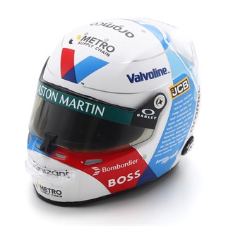 Spark Lance Stroll Aston Martin Helmet - 2024 British Grand Prix 1:5