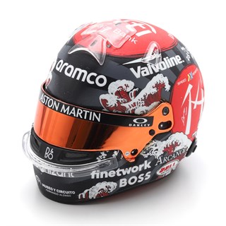 Spark Fernando Alonso Aston Martin Helmet - 2024 Japanese Grand Prix 1:5