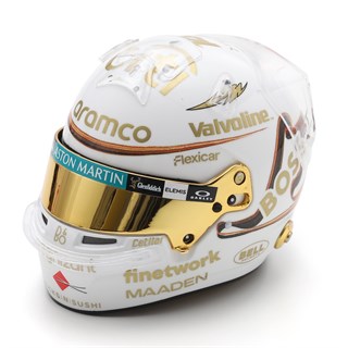 Spark Fernando Alonso Aston Martin Helmet - 2025 Chinese Grand Prix 1:5