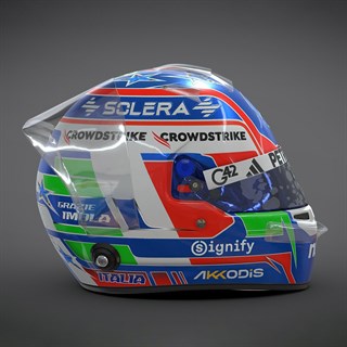 Spark Andrea Kimi Antonelli Mercedes Helmet - 2025 Emilia Romagna Grand Prix 1:5