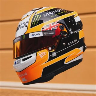 Spark Oscar Piastri McLaren Helmet - 2025 Monaco Grand Prix 1:5
