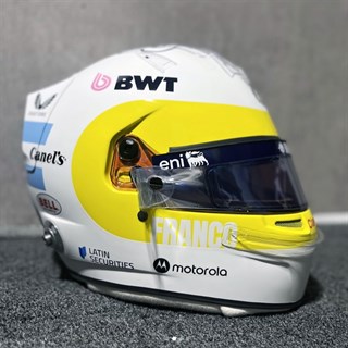 Spark Franco Colapinto Alpine Helmet - 2025 American Grand Prix 1:5