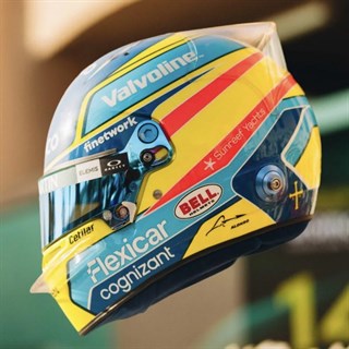 Spark Fernando Alonso Aston Martin Helmet - 2026 1:5