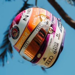 Spark Gabriel Bortoleto Audi Helmet - 2026 Miami Grand Prix 1:5