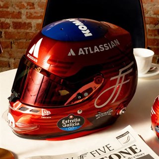 Spark Carlos Sainz Jnr Williams Helmet - 2026 British Grand Prix 1:5