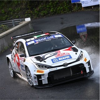 Spark Toyota GR Yaris Rally2 - 1st 2024 San Remo Rally - #3 G. Basso 1:43 model car