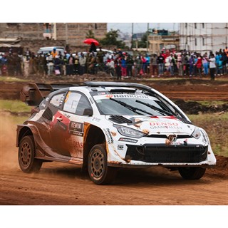 Spark Toyota GR Yaris Rally1 - 2025 Safari Rally - #5 Sami Pajari 1:43 model car