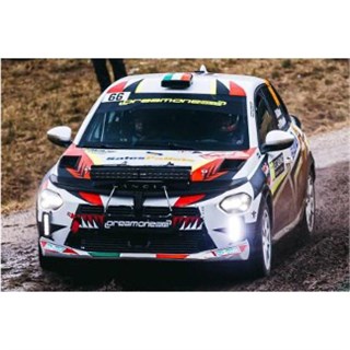 Spark Lancia Ypsilon Rally4 HF - 2026 Monte Carlo Rally - #66 Marco Oldani 1:43 model car