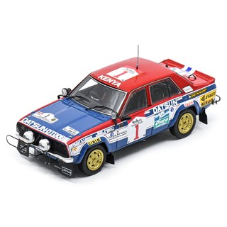 Spark Datsun 160J - 1st 1980 Safari Rally - #1 S. Mehta 1:43 model car