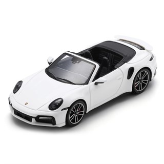 Spark Porsche 911 Turbo S Cabriolet - White 1:43 model car