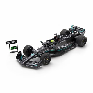 Spark Mercedes F1 W14 w. Pit Board - 2023 Spain Tyre Test - #47 M. Schumacher 1:43 model car